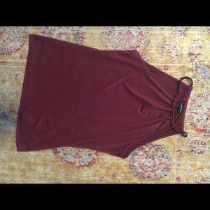 Maroon top